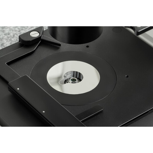 Kern Microscopio invertito OCM 167, FL, PH, trino, Condensatore fisso Abbe N.A. 0,3, 10x-40x, Al, Dl, LED 5W