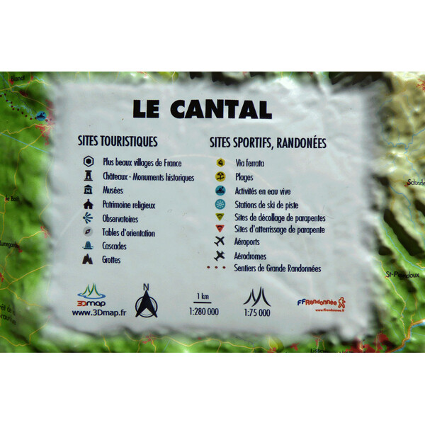 3Dmap Mappa Regionale du Cantal