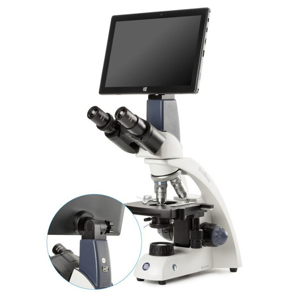 Euromex Microscopio BioBlue,  BB.4260-T,  bino, Tablet SMP, 4/10/S40/S100x, stage meccanico, 1 W NeoLED™