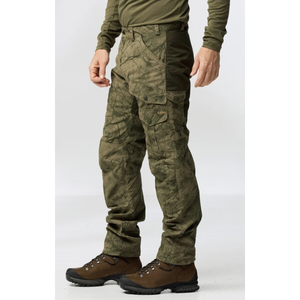 Fjällräven Pantaloni da caccia Barents Pro M, 626-662 Green Camo-Deep Forest, 50