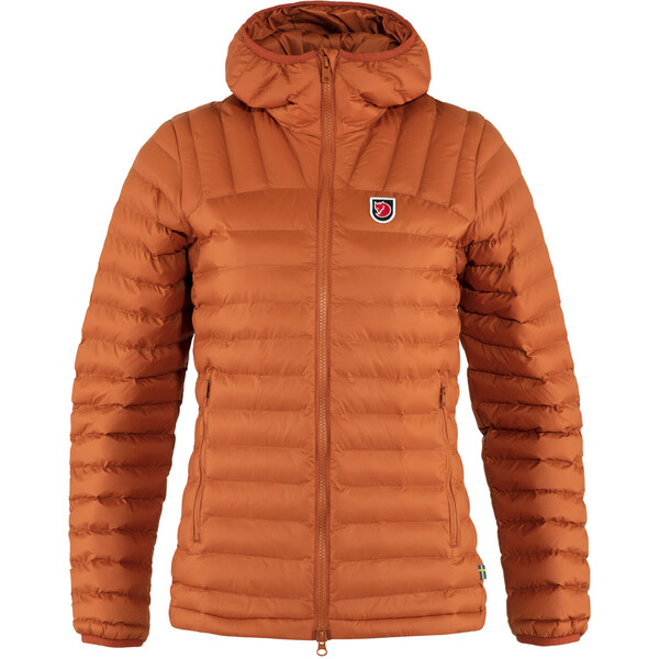 Fjällräven Expedition Lätt Felpa con cappuccio W, 243 Terracotta Brown, L