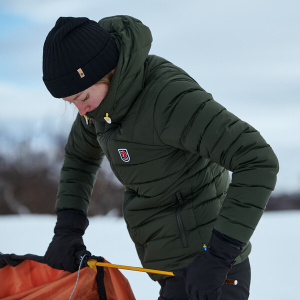 Fjällräven Expedition Pack Down Hoodie W, 662 Deep Forest, taglia L