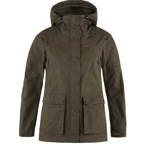 Fjällräven Giacca Forest Hybrid W, 633 Dark Olive, XL