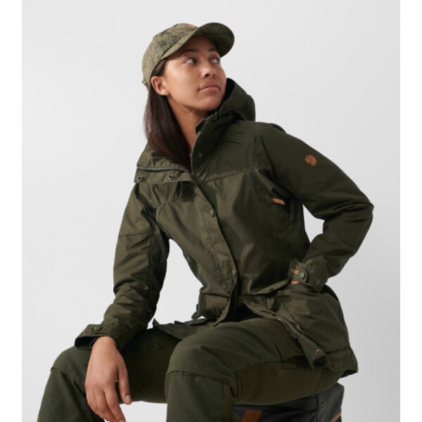 Fjällräven Giacca Forest Hybrid W, 633 Dark Olive, XL