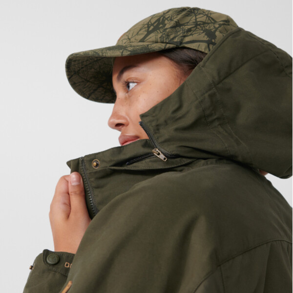 Fjällräven Giacca Forest Hybrid W, 633 Dark Olive, XL