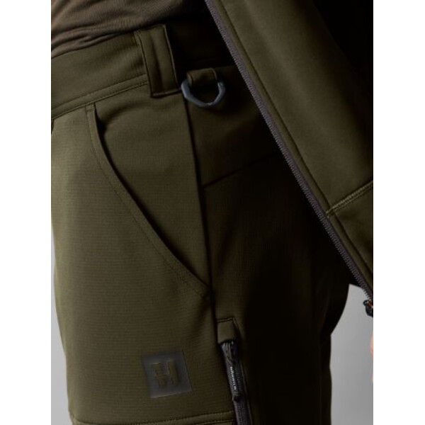 Härkila Pantaloni Deer Stalker Light, verde salice/marrone ombra taglia 54