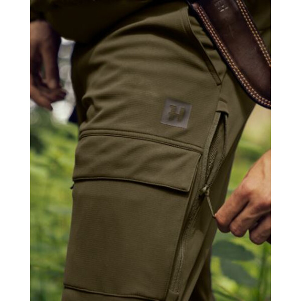 Härkila Pantaloni Deer Stalker Light, verde salice/marrone ombra taglia 54