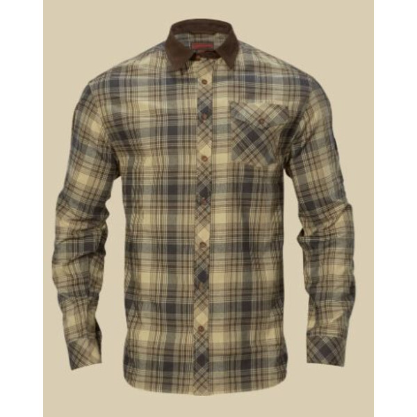 Härkila Camicia Driven Hunt, fantasia a quadri teck chiaro, taglia L