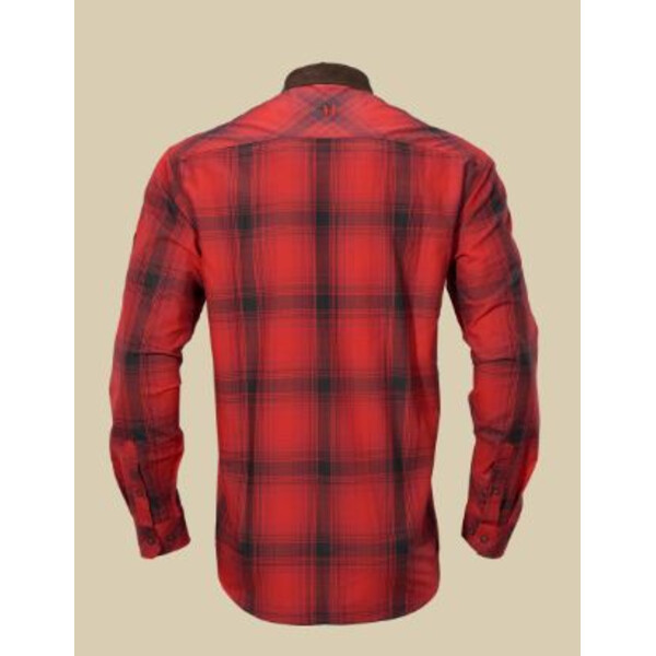 Härkila Camicia Driven Hunt, quadri rossi/neri, taglia M