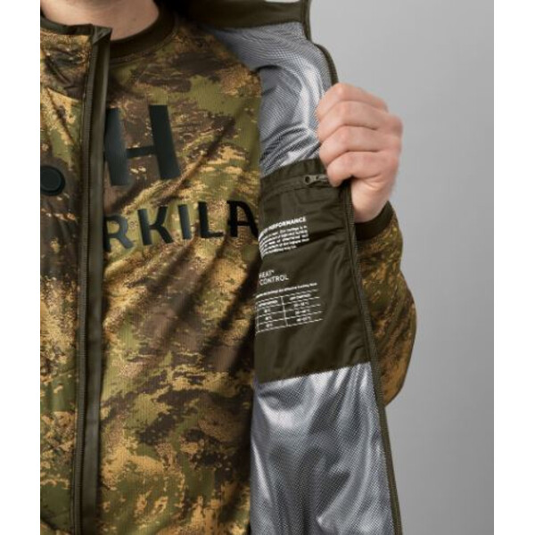 Härkila Gilet riscaldante Camo, AXIS MSP® Forest green, taglia S