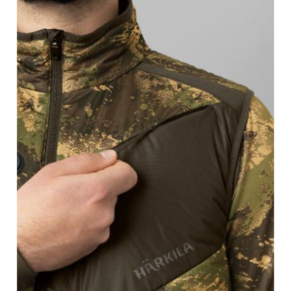Härkila Gilet riscaldante Camo, AXIS MSP® Forest green, taglia S