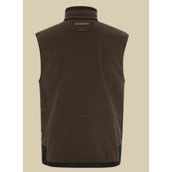 Härkila Gilet in pile Kamko, marrone/rosso taglia L