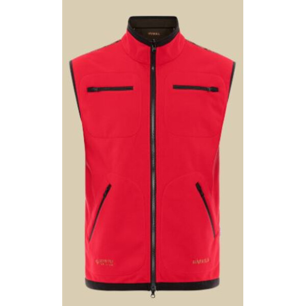 Härkila Gilet in pile Kamko, marrone/rosso taglia L
