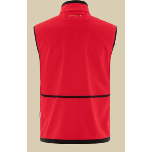 Härkila Gilet in pile Kamko, marrone/rosso taglia L
