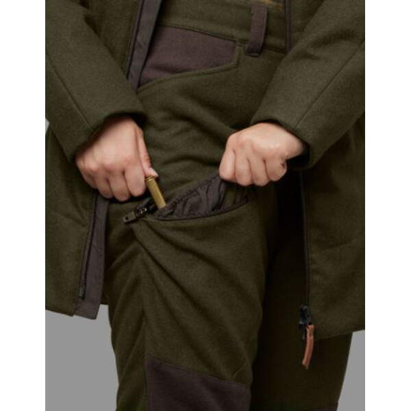 Härkila Metso Pantaloni invernali da donna, verde salice/marrone ombra, taglia 38