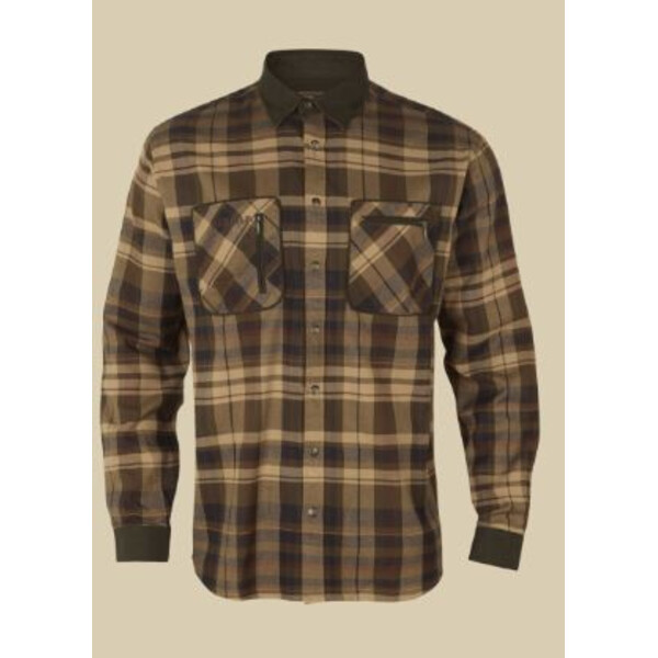 Härkila Camicia Pajala, beige/marrone, taglia XL