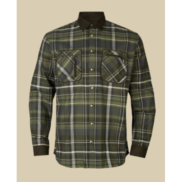 Härkila Camicia Pajala, quadretto verde oliva, taglia M