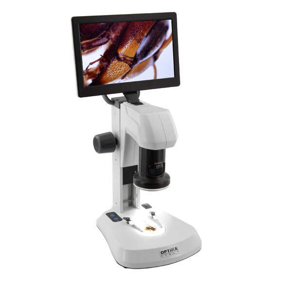 Optika , Microscopio, SFX-85V, Zoom digitale, monitor da 9", 8x-54x, LED, Luce trasmessa e riflessa