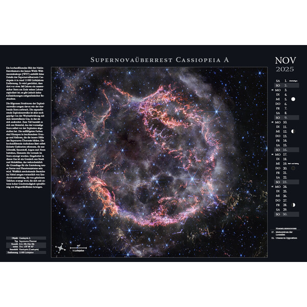 Astronomie-Verlag Calendario Weltraum-Kalender 2025