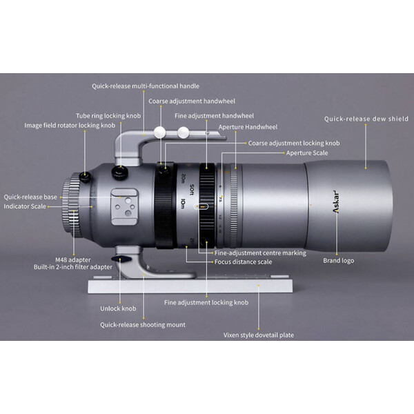 Askar Rifrattore Apocromatico AP 55/264 SQA55 OTA