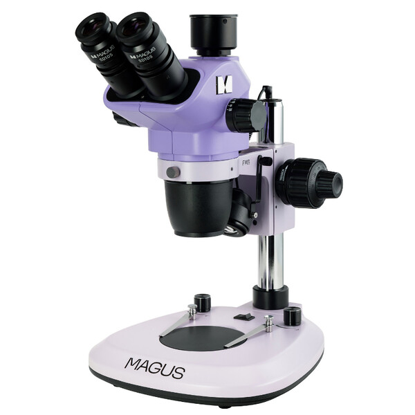 MAGUS Microscopio stereo zoom 8T 6.5x-55x trino Greenough 3W LED