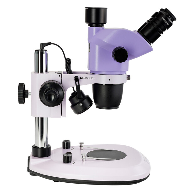 MAGUS Microscopio stereo zoom 8T 6.5x-55x trino Greenough 3W LED