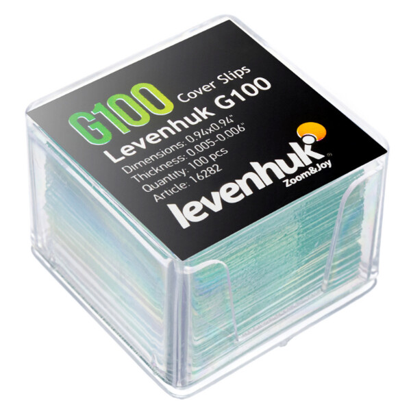 Levenhuk Vetrini coprioggetto G100 100 pezzi