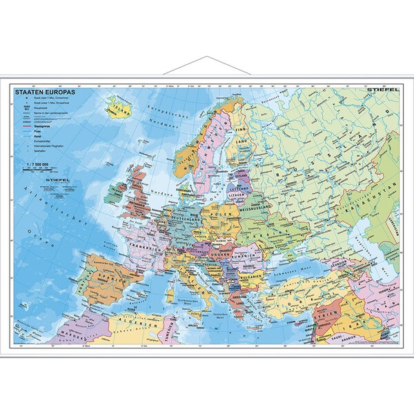 Stiefel Carta continentale Europa politica