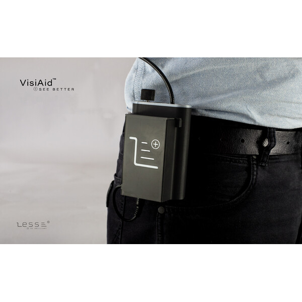 LESS Lente d`Ingrandimento VisiAid,  occhiali illuminanti, set completo, da tavolo e mobile