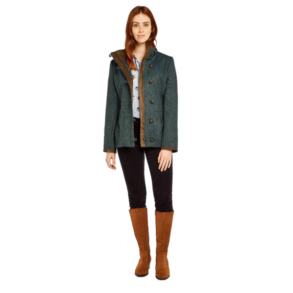Dubarry of Ireland Giacca in tweed Bracken 89 Mist taglia 38
