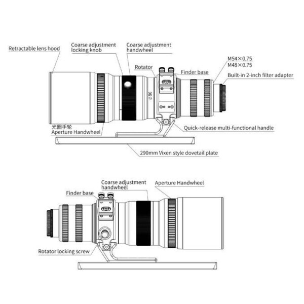 Askar Rifrattore Apocromatico AP 72/400 FRA400C Astrograph