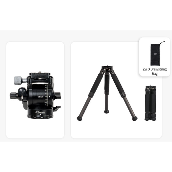ZWO Treppiede Carbonio TC20+TH10 Seestar Smart Telescope