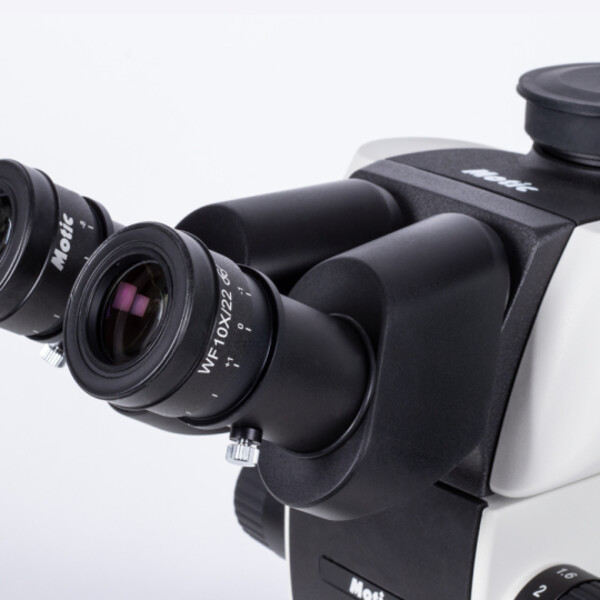 Motic Microscopio stereo zoom SM7TR-P A1X, trino, 8-56X, wd 90 mm, 7:1