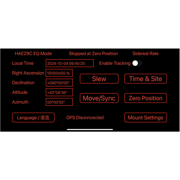 iOptron Montatura HAE29C-EC AZ/EQ dual SWG