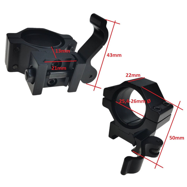 Maximtac Montaggio lampada Picatinny