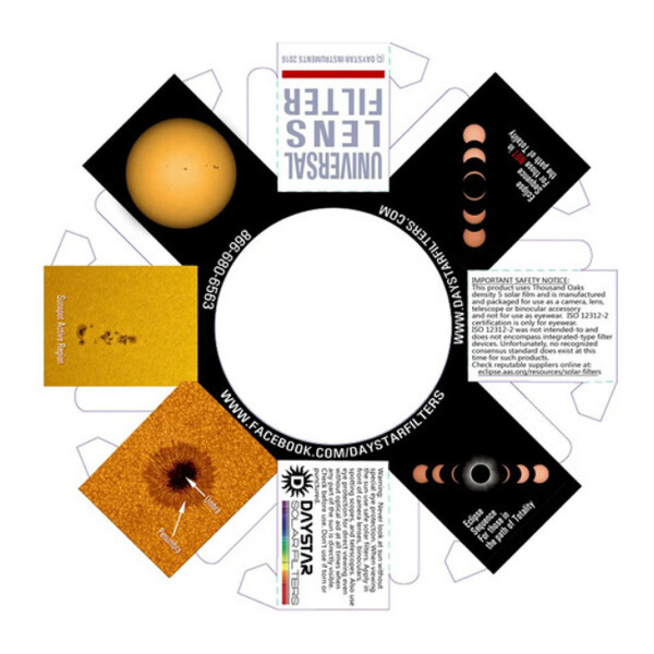 DayStar Filtri solari White-Light Universal Lens (50-69 mm)