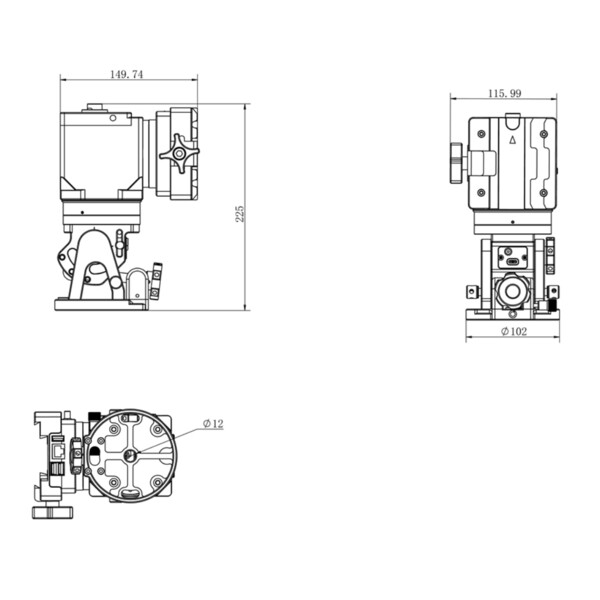 iOptron Montatura HAE29B AZ/EQ dual SWG iMate