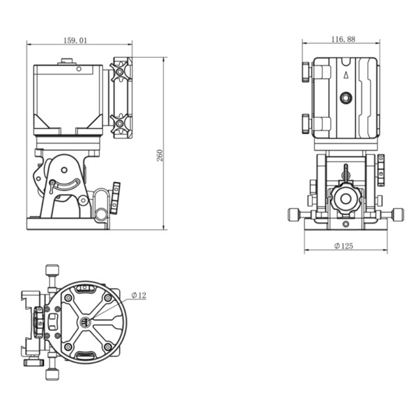 iOptron Montatura HAE43C-EC AZ/EQ dual SWG