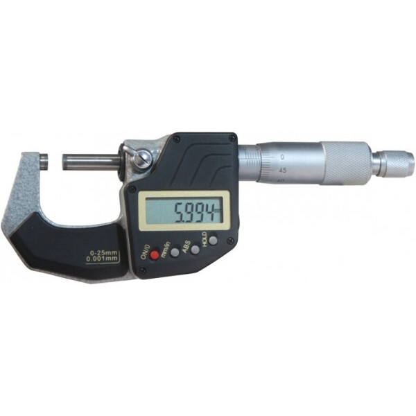 (SP) Micrometro digitale a cricchetto da 25 mm, 0,001 mm, DIN 863 - Metav IndustryLine