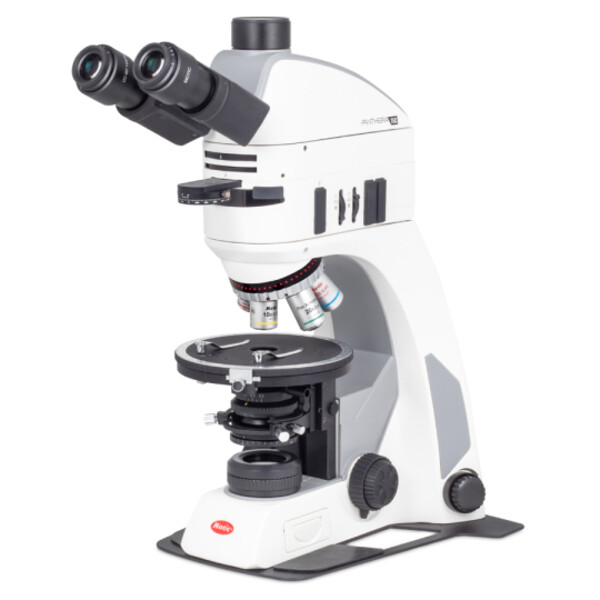 Motic Microscopio Panthera TEC POL Epi, trino, infinity, plan, achro, 50x-400x, 10x/20 mm, alogeno/LED