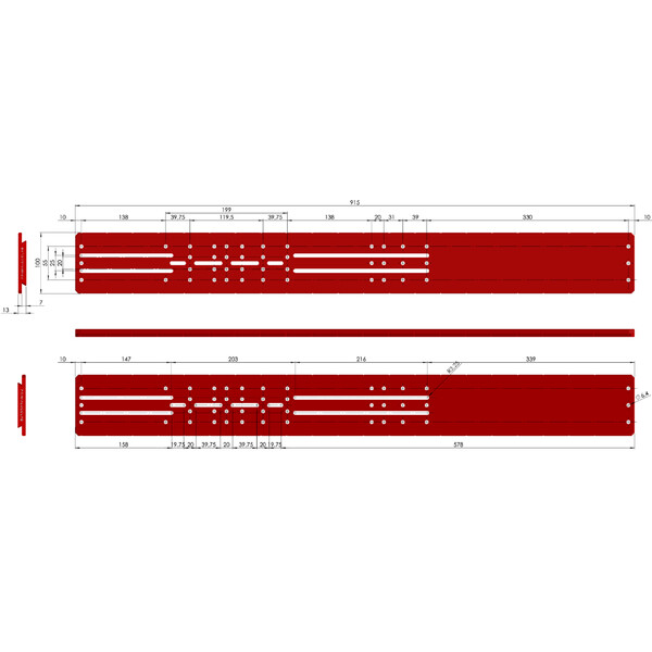 PrimaLuceLab Barra prismatica PLUS Losmandy-Style 915 mm