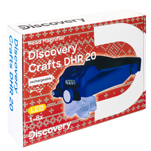 Discovery Lente d`Ingrandimento Crafts DHR 20 1/1,5/2/2,5/3,5/8x 100x43 LED