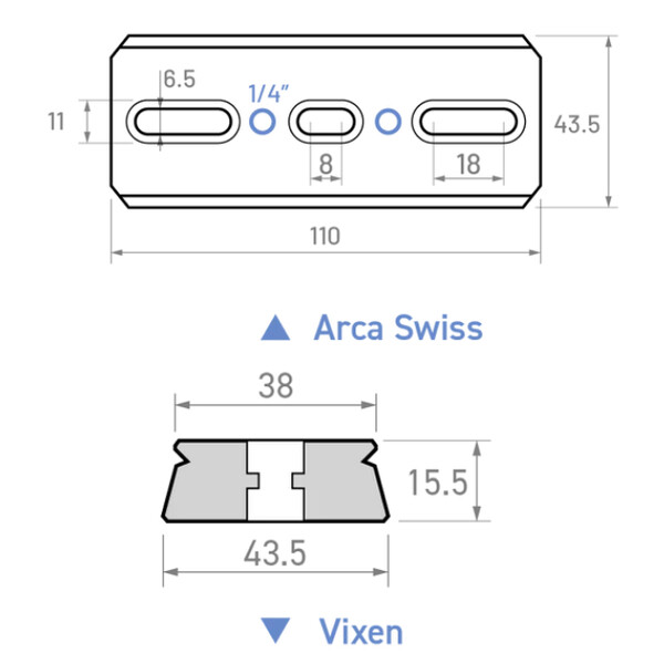 William Optics Rotaia prismatica in stile Vixen / Arca-Swiss 110 mm