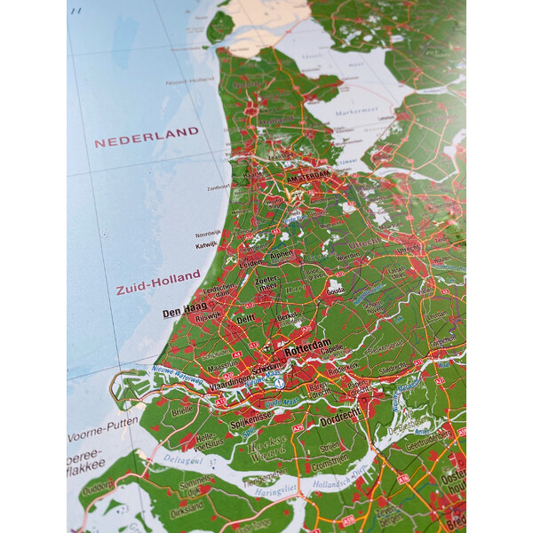 Georelief Mappa Regionale Benelux (57 x 77 cm)