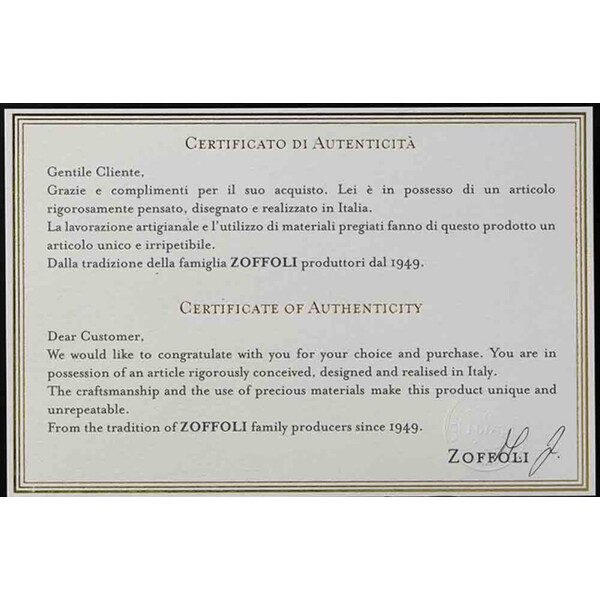 Zoffoli living Globo James Cook Oro/Bianco 33 cm