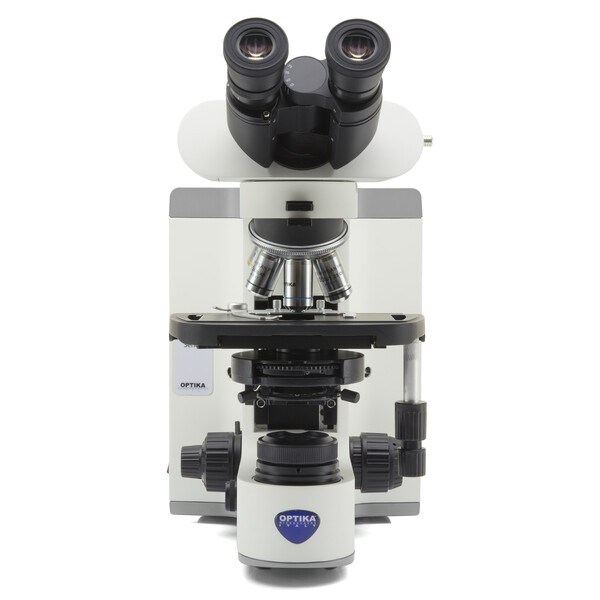 Optika Microscopio B-810DK, trino, HF, DF, infinity, plan, 40-1000x, LED