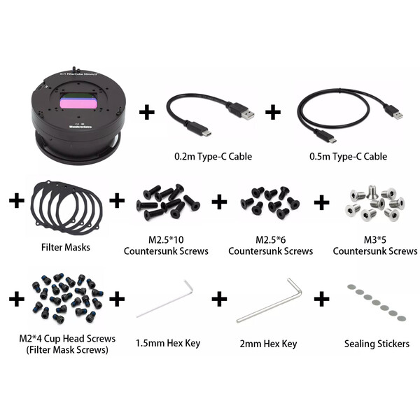 Wanderer Astro Ruota portafiltri Cube per Celestron RASA 1100 e 3600