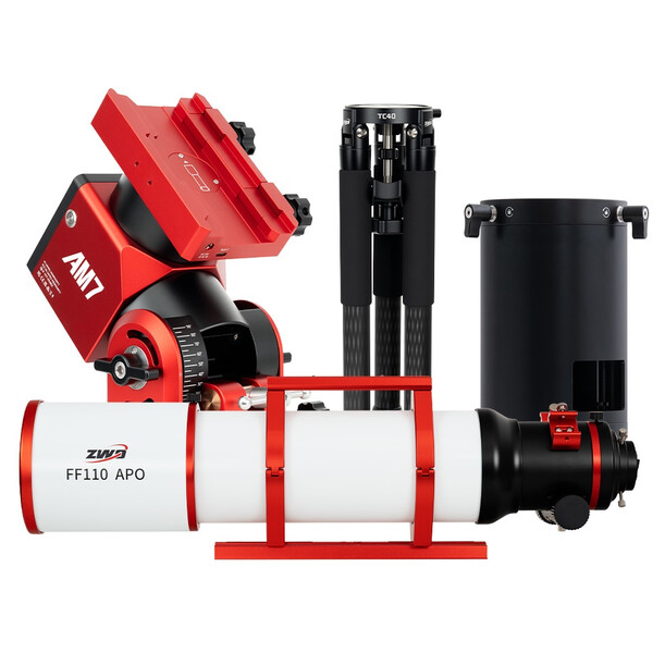 ZWO Rifrattore Apocromatico AP 110/766 FF110 AM7+PE200+TC40