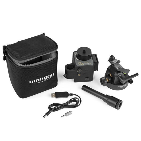 Omegon Montatura Set Segugio Tracker con testa equatoriale e cercatore polare