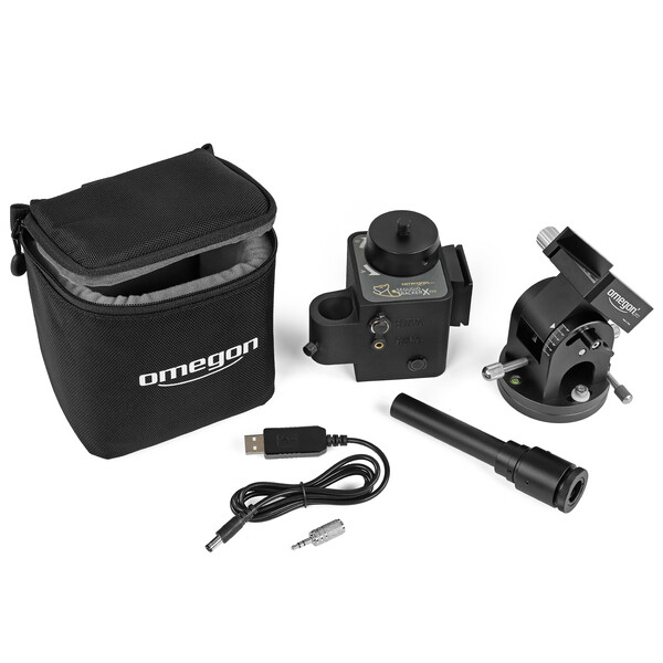 Omegon Montatura Set Segugio Tracker con testa equatoriale Deluxe e cercatore polare